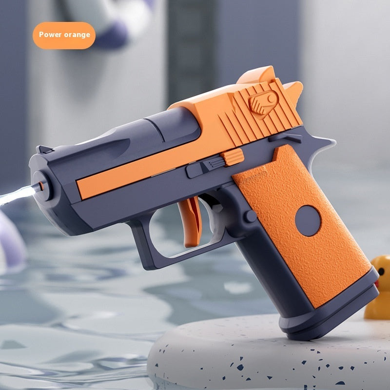 6-color Desert Eagle Water Gun Mechanical Linkage Pressing Rebore Children's Toy - LJ Enterprise